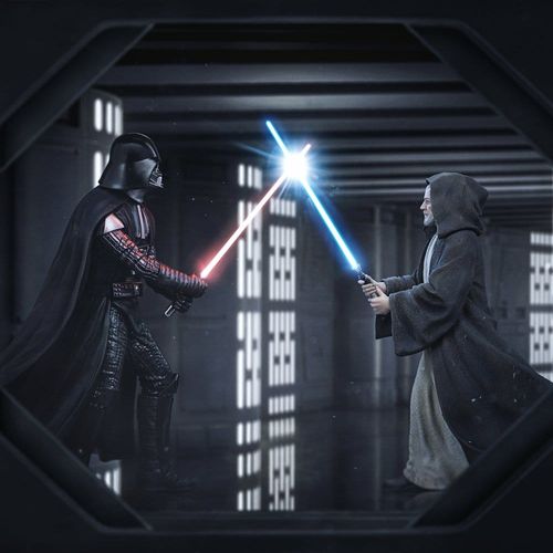 Star Wars Estatua 1/10 Deluxe Art Scale Darth Vader Vs Obi-Wan Kenobi (CCXP Exclusive 2025) 24 cm - Imagen 7