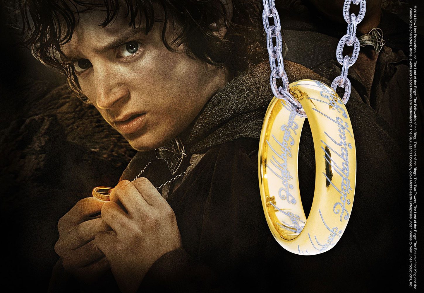 El Señor de los Anillos Anillo Único con collar