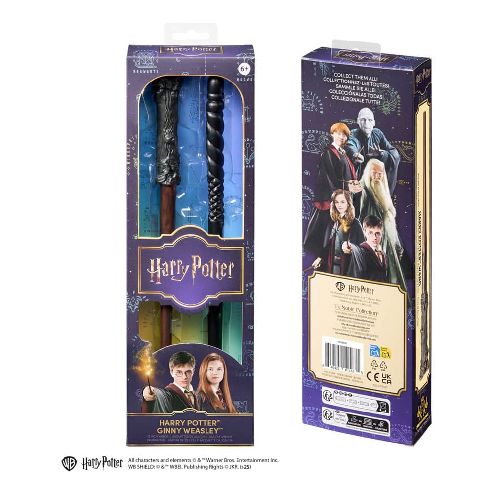 Harry Potter Paquete doble de varitas de juego de rol Harry Potter & Ginny Weasle