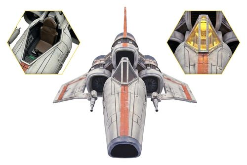 Battlestar Galactica Figura con Vehículo Colonial Viper Mk & Lieutenant Boomer - Imagen 2