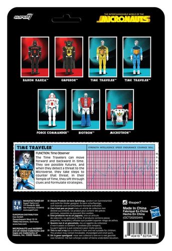 Micronauts Figura ReAction+ Wave 03 Time Traveler (Translucent Blue) 10 cm - Imagen 3
