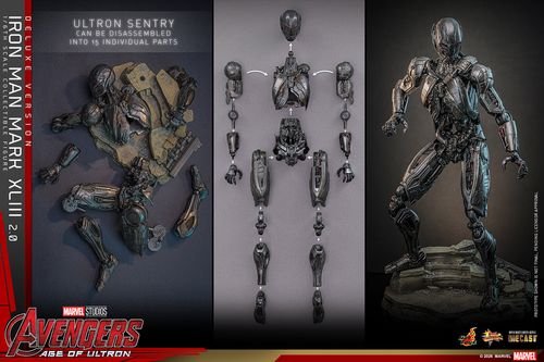 Vengadores: La era de Ultrón Figura Movie Masterpiece Diecast 1/6 Iron Man Mark XLIII (2.0) (Deluxe Version) 32 cm - Imagen 11