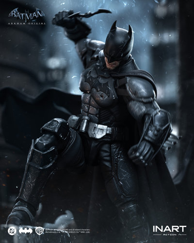 INART Batman: Arkham Origins Batman (Battle Damaged Version) Action Figure - Imagen 17