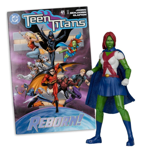 DC Direct Page Punchers Figura Miss Martian (Teen Titans #41) (Red Platinum Edition) 17 cm - Imagen 3