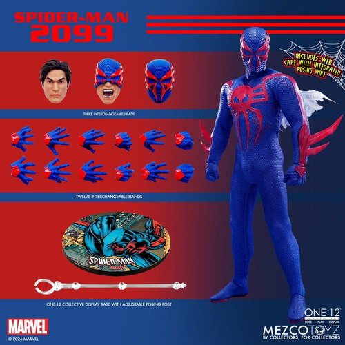 Marvel Comics One:12 Collective Figura 1/12 Spider-Man 2099 17 cm - Imagen 4