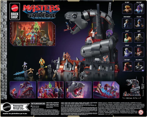 Masters of the Universe Mattel Brick Shop Set de Construcción Snake Mountain - Imagen 12