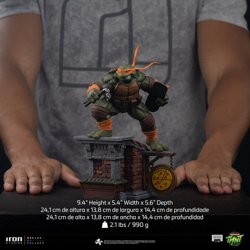 Teenage Mutant Ninja Turtles Estatua 1/10 Art Scale Michelangelo Unleashed 24 cm - Imagen 2