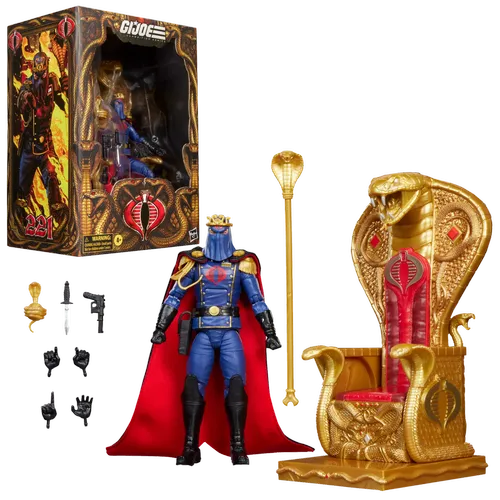 G.I. Joe Classified Series #221, Cobra Commander in dress uniform & throne