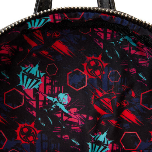 Mochila lenticular Cruzando el Multiverso Spiderman Marvel Loungefly 27cm - Imagen 3
