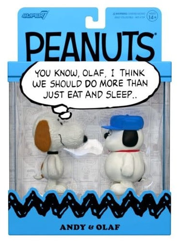 Peanuts ReAction pack de 2 Figuras Olaf & Andy 10 cm - Imagen 2
