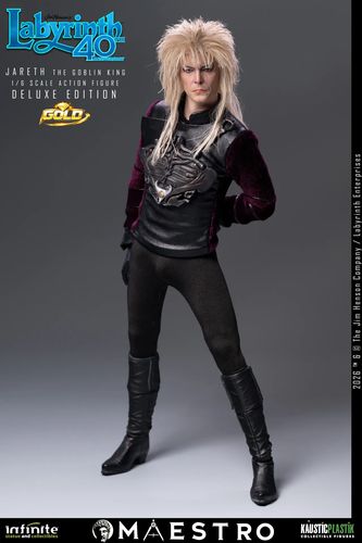 Labyrinth Jareth The Goblin King 1/6 Action Figure Deluxe Edition Gold - Imagen 6