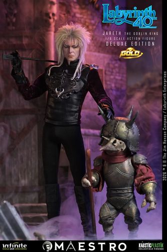 Labyrinth Jareth The Goblin King 1/6 Action Figure Deluxe Edition Gold