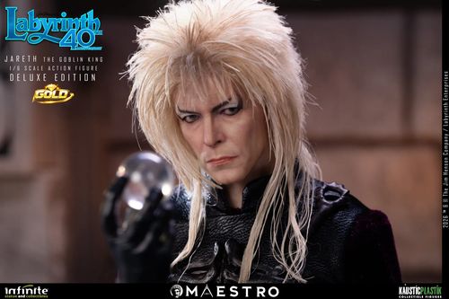 Labyrinth Jareth The Goblin King 1/6 Action Figure Deluxe Edition Gold - Imagen 11
