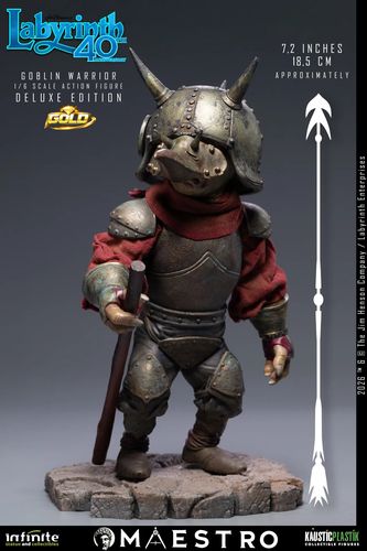 Labyrinth Jareth The Goblin King 1/6 Action Figure Deluxe Edition Gold - Imagen 2