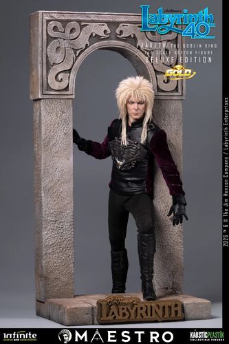 Labyrinth Jareth The Goblin King 1/6 Action Figure Deluxe Edition Gold - Imagen 10