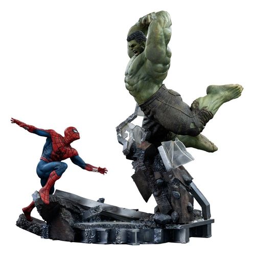 Marvel Comics Estatua 1/10 Art Scale Spider-Man vs Hulk 38 cm - Imagen 5