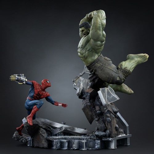 Marvel Comics Estatua 1/10 Art Scale Spider-Man vs Hulk 38 cm - Imagen 15