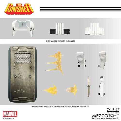 Marvel Comics One:12 Collective Figura 1/12 Punisher 17 cm - Imagen 6