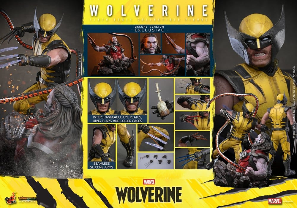 Marvel Video Game Masterpiece Figura de Acción 1/6 Wolverine (Deluxe Version) 29 cm - Imagen 21