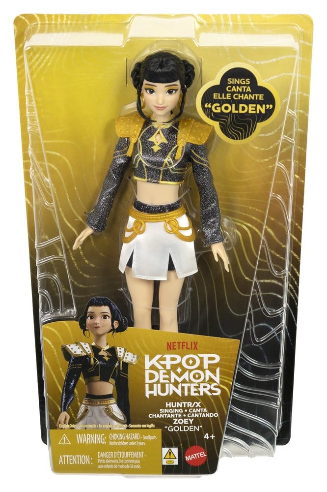 KPop Demon Hunters Muñeca Cantante Huntrix Zoey (Golden) - Imagen 2